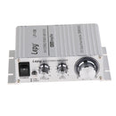 Lepy Hifi Stereo Power Digital 2x25W 2 Channel Amplifier with 3.5mm Audio Input for iPhone Computer MP3 Silver