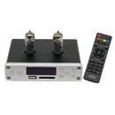 DP-02 6K4 MINI HiFi Bluetooth Audio Preamplifier tube Headphone amplifier Silver