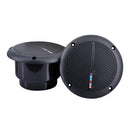 1 Pair Waterproof In-Wall/In-Seiling Loudspeakers for Campus Shopping Mall Market Park, etc. - Black