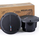 1 Pair Waterproof In-Wall/In-Seiling Loudspeakers for Campus Shopping Mall Market Park, etc. - Black