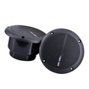 1 Pair Waterproof In-Wall/In-Seiling Loudspeakers for Campus Shopping Mall Market Park, etc. - Black