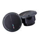 1 Pair Waterproof In-Wall/In-Seiling Loudspeakers for Campus Shopping Mall Market Park, etc. - Black