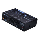 Stereo Personal Monitor Mixer 3 Channel Audio Amplifier DC 12V Portable