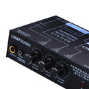 Stereo Personal Monitor Mixer 3 Channel Audio Amplifier DC 12V Portable