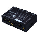 Stereo Personal Monitor Mixer 3 Channel Audio Amplifier DC 12V Portable