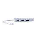 USB-C TO 3-Port USB 3.0 Convertor Splitter Aluminum Case Card Reader