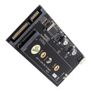 NGFF ( M2 ) SSD to 2.5'' SATA +USB Adapter Card Support 2230 2242 2260 2280