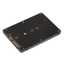 2Pcs M.2 NGFF (SATA) B-Key SSD to 2.5" SATA Adapter Card with Case Enclosure