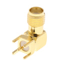 SMA Female Thru Hole Jack Right Angle SMA-KWE PCB Mount Connector RF adapter