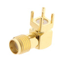 SMA Female Thru Hole Jack Right Angle SMA-KWE PCB Mount Connector RF adapter