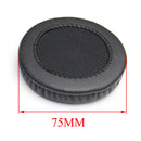 Soft Earpads Ear Tips Cushion Replacement Repair for 75mm Headphones Earphones Black