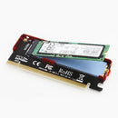 M.2 NVMe SSD to PCI-e X16 Converter Card Full Speed with Case Cover Heatsink Red