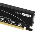 M.2 NVMe SSD to PCI-e X16 Converter Card Full Speed with Case Cover Heatsink