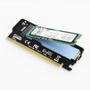 M.2 NVMe SSD to PCI-e X16 Converter Card Full Speed with Case Cover Heatsink