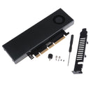 Dual Interface M+B key M.2 NVME to PCI-e Expansion Card &Cooling Fan Case