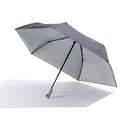 Jordan&Judy 1-2 People Folding Umbrella Automatic UPF40+ 335g Waterproof Anti-UV Portable Camping Sunshade Gray
