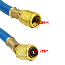 3pcs Car Air Conditioning Refrigerant Recharge Gas Pressure Gauge Hose Valve