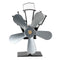 5 Blade Heat Self-Powered Wood Stove Fan Top Log Burner Fireplace Silent Ecofan