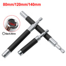 Drillpro 80mm 120mm 140mm Telescopic Screwdriver Extension Rod Connecting Adapter Hexagonal Screw Handle Joint Sleeve Extension Connected Shank Rod Drill Bit