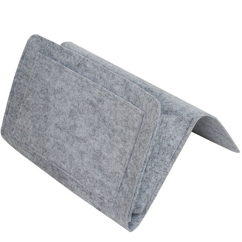 Original design Nordic simple bedside hanging bag felt remote control flat bedroom bedroom sofa finishing storage bag