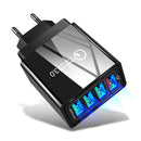 Marjay 4 USB QC3.0 3A Fast Charging Smart USB Charger Adapter For iPhone XS 11 Pro Huawei P30 Pro Mate 30 5G Xiaomi 9Pro S10+ Note 10 5G