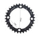 32T/22T Round Black Chainring Bicycle Repair Discs For 9 Speed Crank CrankSet