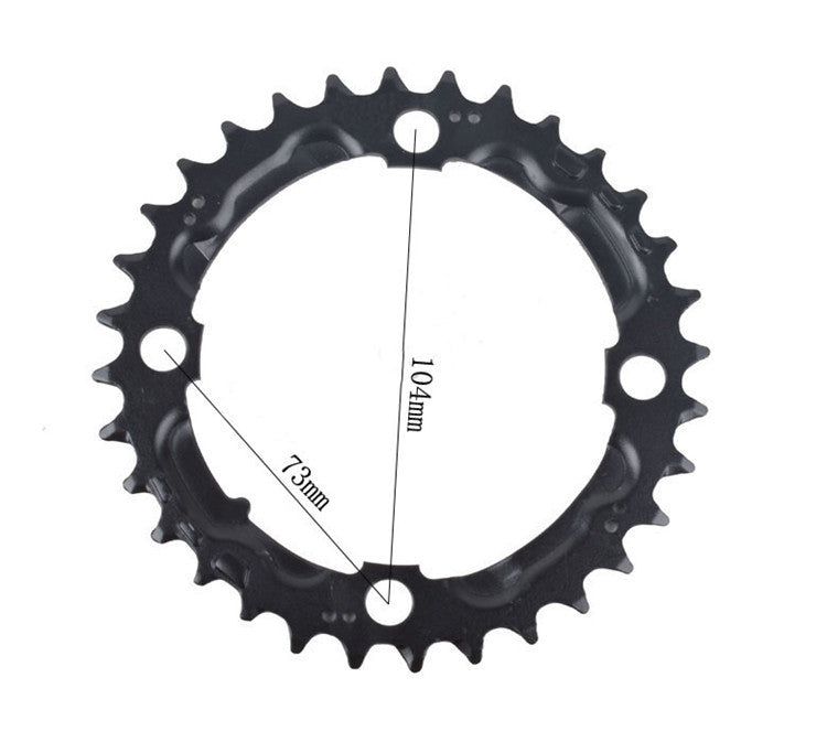 32T/22T Round Black Chainring Bicycle Repair Discs For 9 Speed Crank CrankSet