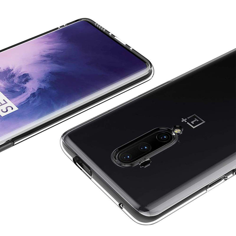 BAKEEY OnePlus 7T Pro Crystal Clear Transparent Ultra-thin Soft TPU Protective Case
