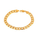 Fashion Hiphop Men Metal Chain Bracelet Trendy Style 10mm Gold Plating Bracelet