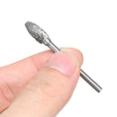 20pcs Solid Carbide Rotary Burrs Drill Bit Tungsten Steel Double Cut Grinder Shank Rotary File