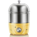 Bear ZDQ-2153 Egg Boiler Automatic Power Off Mini Egg Steamer Double Layer Stainless Steel Timer