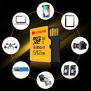 Kodak U3 V30 Class10 Micro SD Card SDXC SDHC SD Card Memory TF Flash Card 512GB 256GB for Video Storage Secure Digital Memory Card