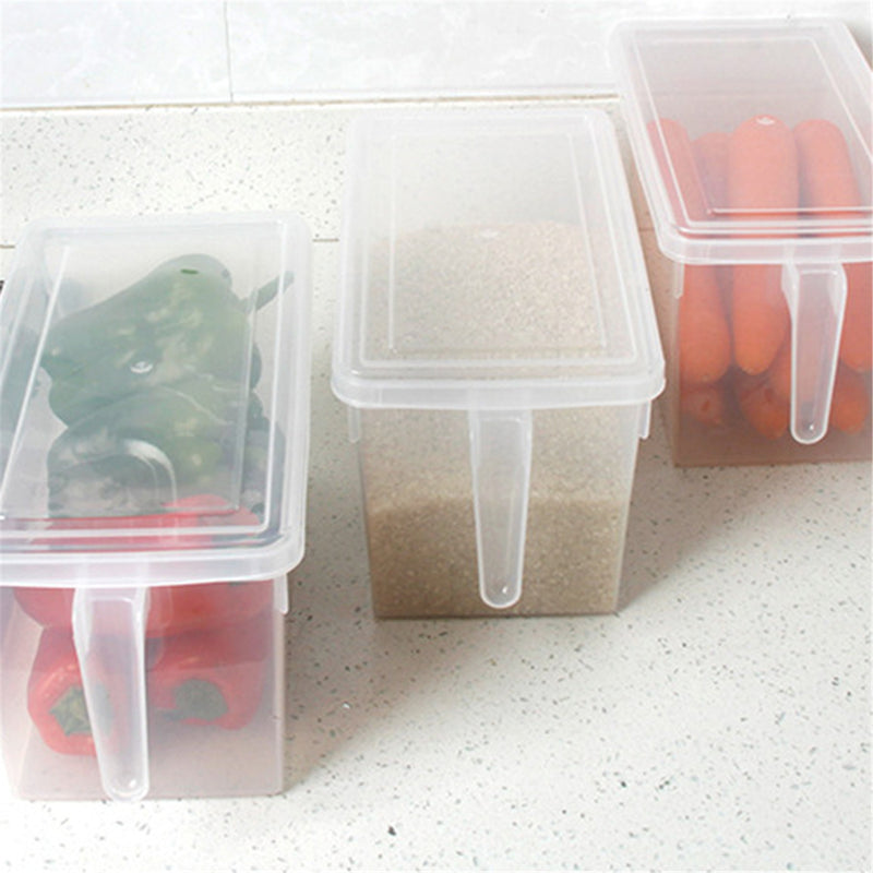 Stackable Sealed Cans With Handles Refrigerator Cabinet Kitchen Storage Container Boxes Baskets