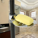 Modern Chrome Sliver ABS Shower Soap Dish Bathroom Holder Soap Bracket