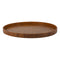 KCASA Wooden Tea Round Plate Hand-made Natural Fruit Food Tableware Serving Tray Solid Food Plate