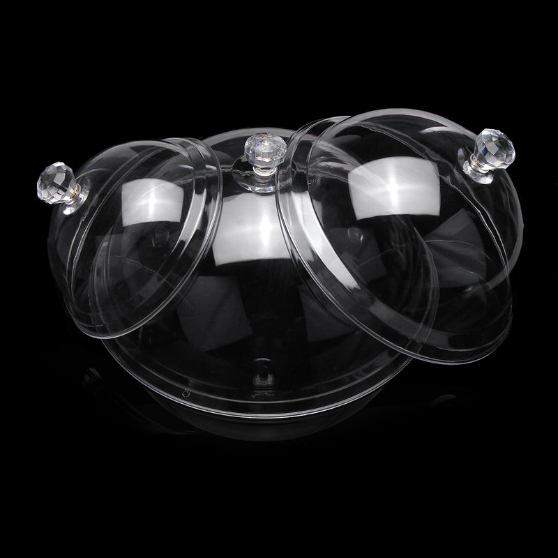 Transparent Cake Stand Dome Lid Cover Cup Cake Pastry Food Display Serving Plate