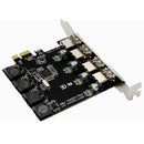 SSU N04S+PW4 PCI-E To USB 3.0 Expansion Card Four-Port For Desktop Computer