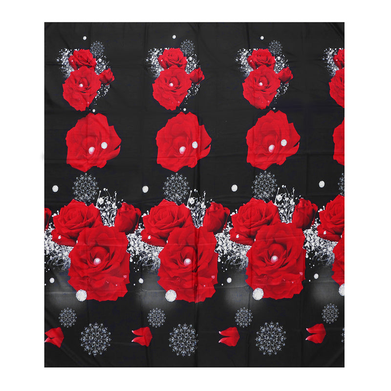 4 PCS 3D Rose Printed Duvet Quilt Cover Pillowcase Bed Sheet Bedding Sets For Queen Size