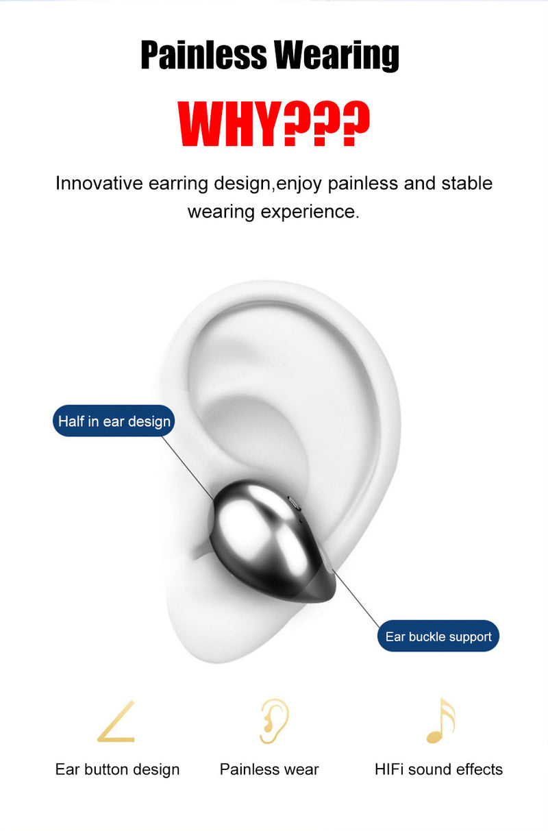 S19 TWS Hanging Ear Bone Conduction bluetooth 5.0 Sports Handsfree Earphone Headphones