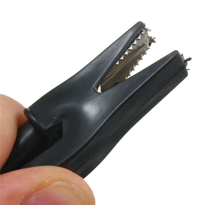 DANIU 2Pcs 2000V 30A Crocodile Alligator Folders Safety Test Clips For 4mm Shrouded Banana Plug