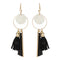Trendy Tassels Wood Shell Ear Drop Elegant Earrings