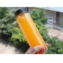 500ml Portable Clear Water Bottle Sport Bicycle Plastic Fruit Lemon Juice Water Cup
