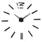 Modern DIY Wall Clock Large Frameless 3D Wall Clock Mirror Stickers Silent Home Living Room Office D