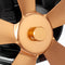 5 Blades Heat Powered Stove Fireplace Fan Silent Wall Mounted Eco-Friendly Heat Circulation Eco Fan