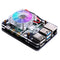 5-Layer Black/Transparent/RGB Colorful Acrylic Case Compatible ICE Tower Cooler for Raspberry Pi 4B with 4010 Cooling Fan