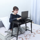 Collapsible Laptop Desk Folding Study Table Bed Desk with Mouse Pad and USB Cooling Fan