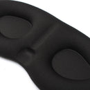 3D Sponge Rest Sleeping Eyeshade Travel Eye Mask Cover Light Blindfold Black Comfortable