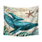Marine Animal Nordic Style Tapestry Wall Hanging Beach Towel Art Carpet Decorative Tapestry
