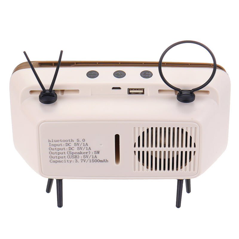Speaker bluetooth TV Shape Phone Holder Wireless Speaker Retro TV Mini Portable Bluetooth Speaker Mobile Phone Holder USB Charging