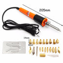 30W Pyrography Tool Wood Burning Iron Pen Set Kit with 22 Assorted Wood Burning Tips